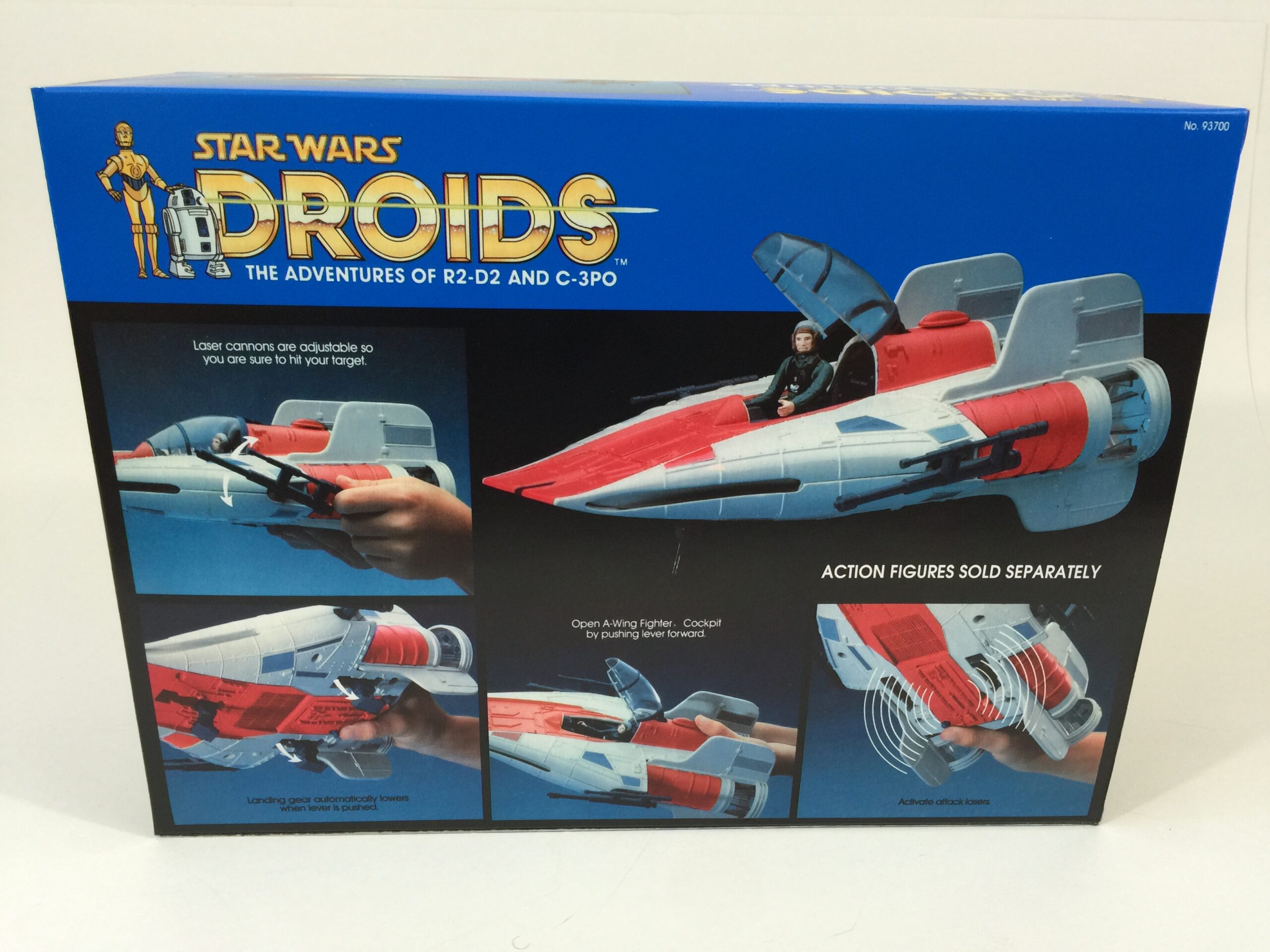 Replacement Vintage Star Wars Droids A-Wing box and inserts