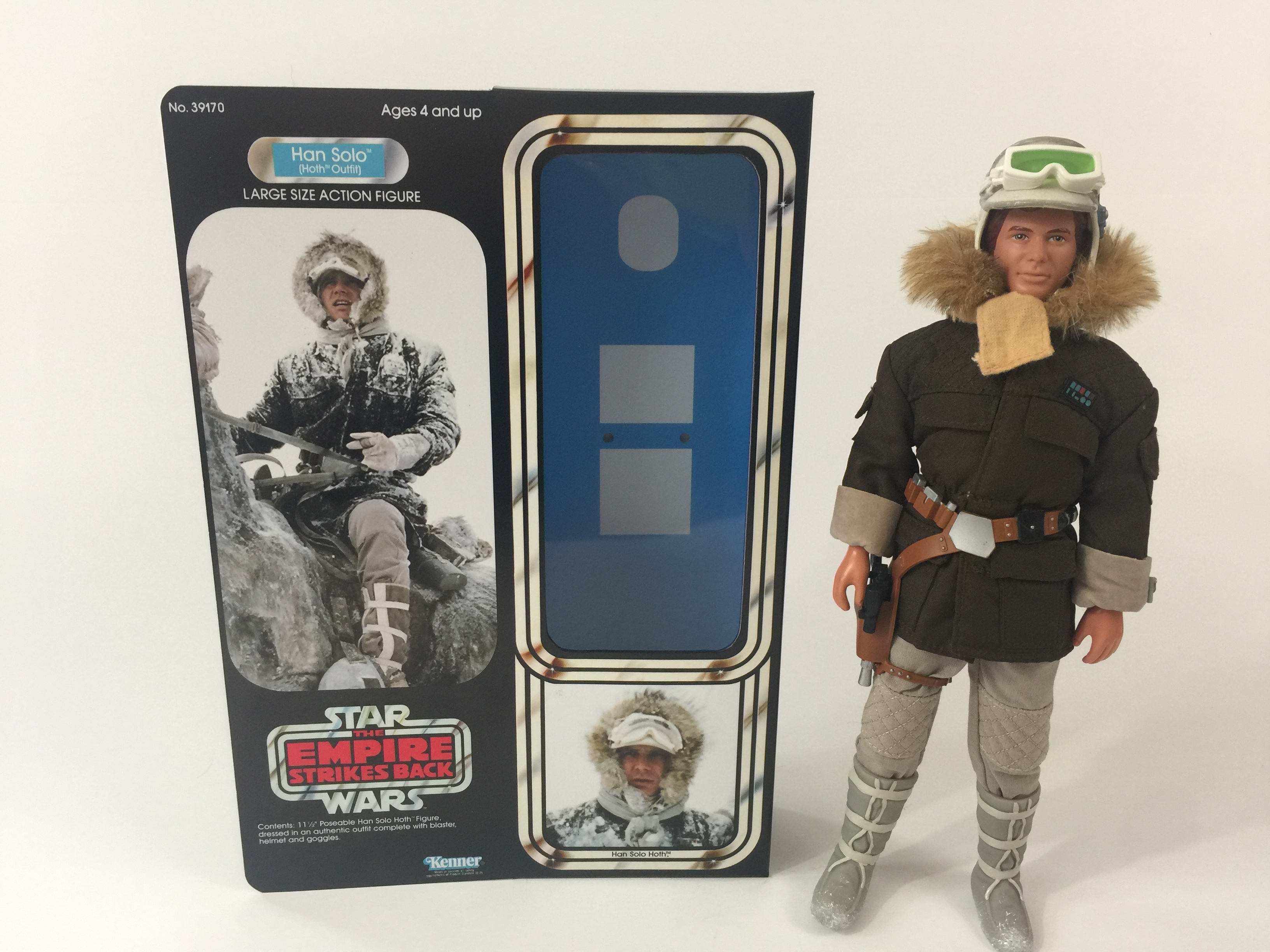 Custom Vintage Star Wars The Empire Strikes Back 12 Han Solo Hoth Box And Inserts