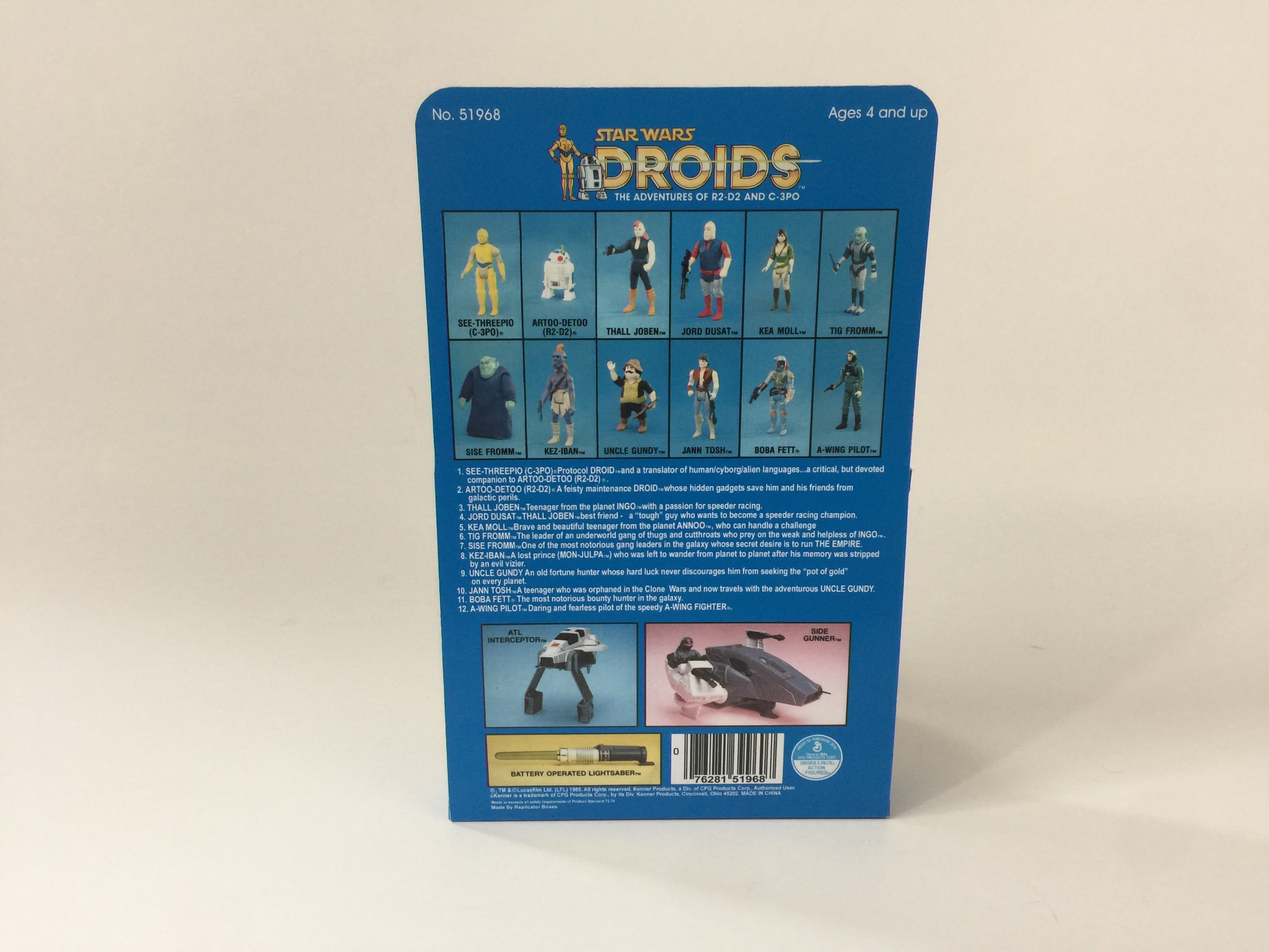 Vintage Star Wars Droids custom 3-Pack box and inserts - Replicator ...