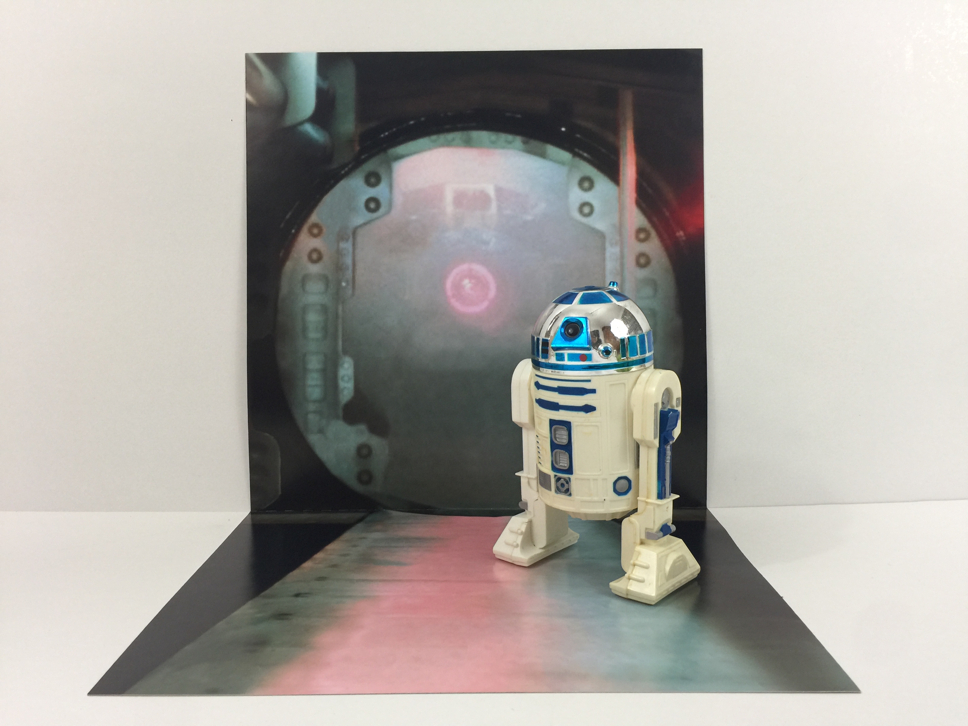 Vintage Star Wars Tantive Iv Corridor Custom Backdrop Display